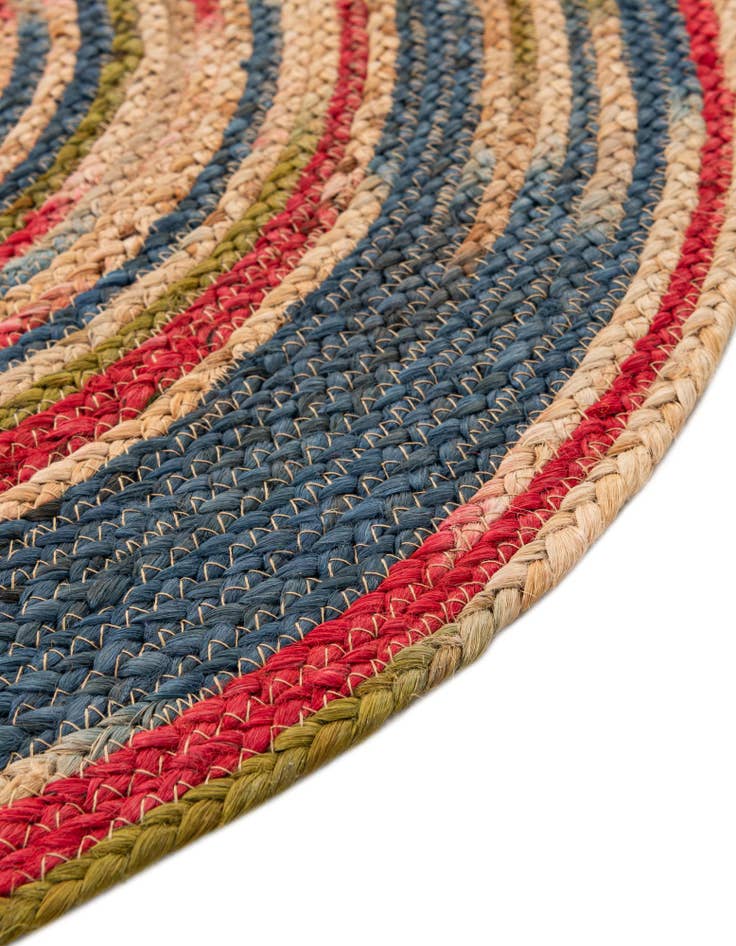 Detail image of 10' x 10' Handmade Braided Jute Round Rug
