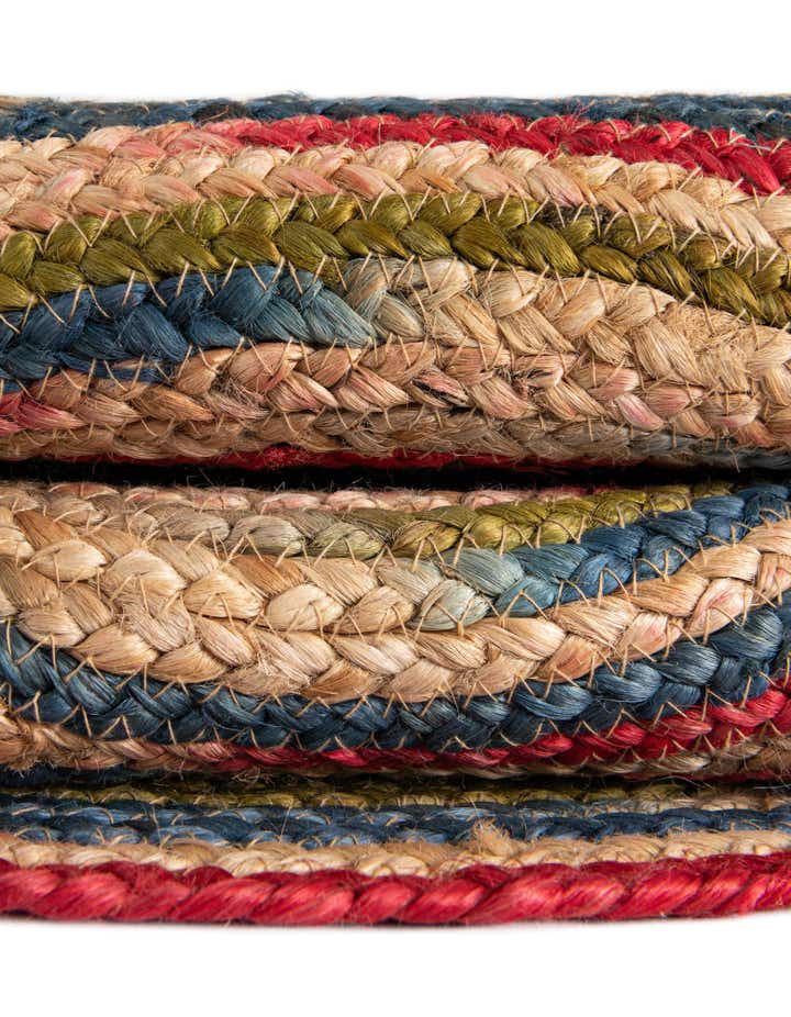 10' x 10' Handmade Braided Jute Round Rug