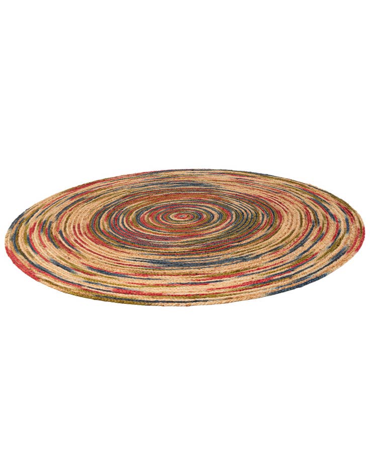 Detail image of 6' 1 x 6' 1 Handmade Braided Jute Round Rug