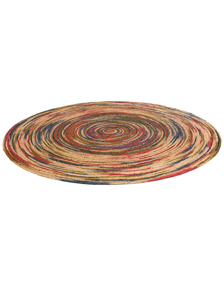 Detail image of 6' 1 x 6' 1 Handmade Braided Jute Round Rug