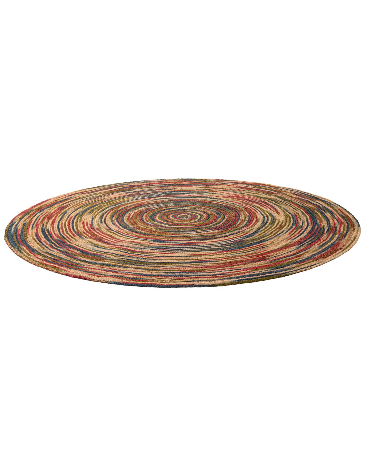 7' 10 x 7' 10 Handmade Braided Jute Round Rug