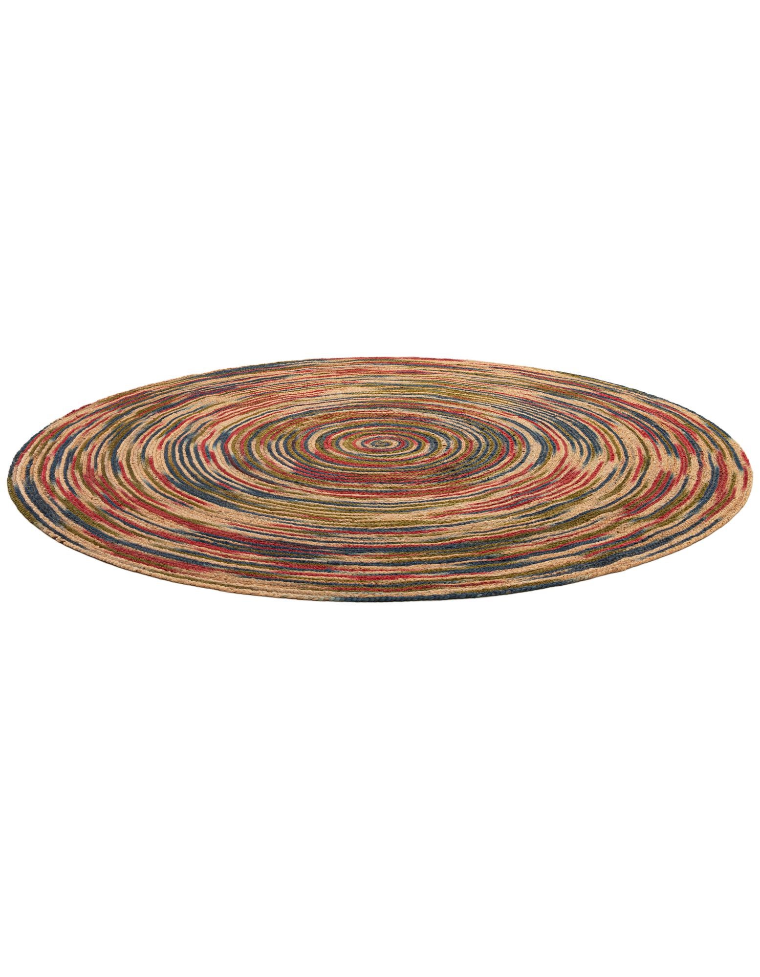 7' 10 x 7' 10 Handmade Braided Jute Round Rug