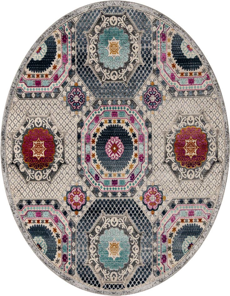 Detail image of 5' x 5' Budapest Round Rug