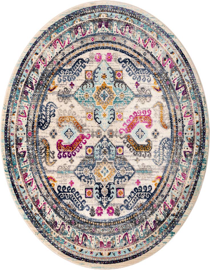 Detail image of 5' x 5' Budapest Round Rug