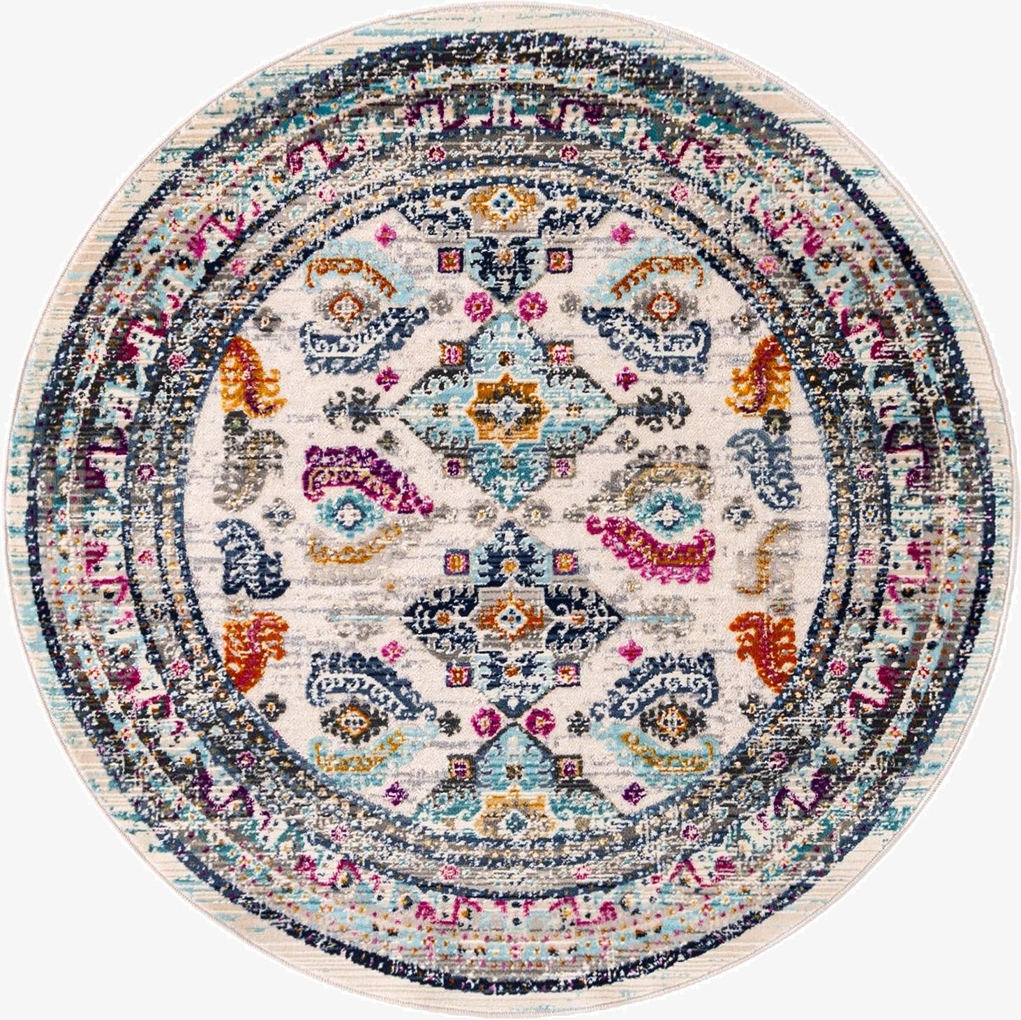 3' 7 x 3' 7 Budapest Round Rug