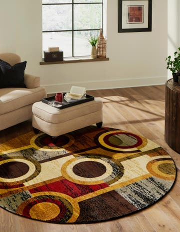 Cafe Round Rug