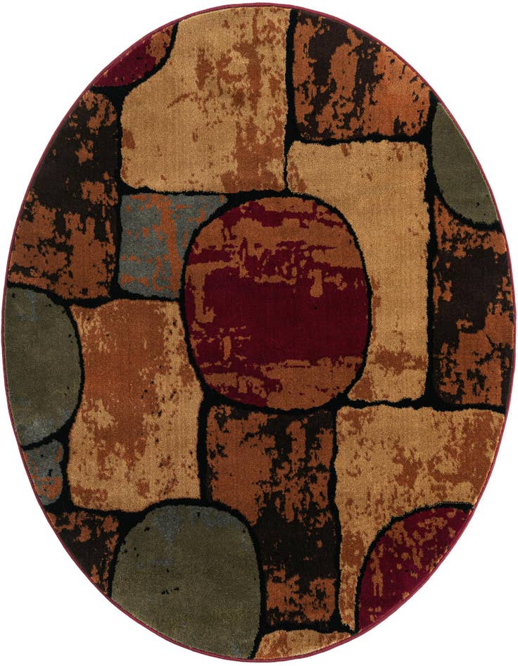 Detail image of 5' 3 x 5' 3 Cafe Round Rug