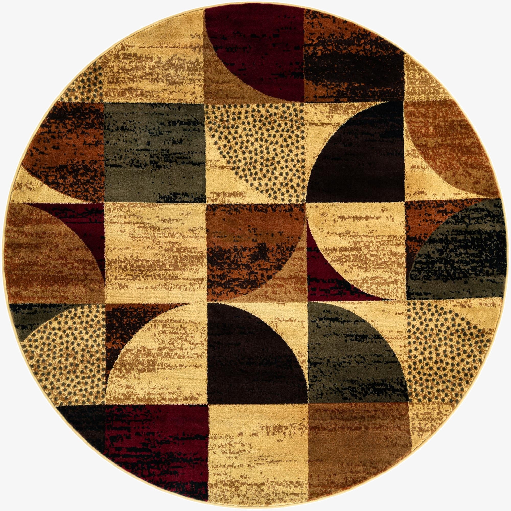 7' x 7' Cafe Round Rug