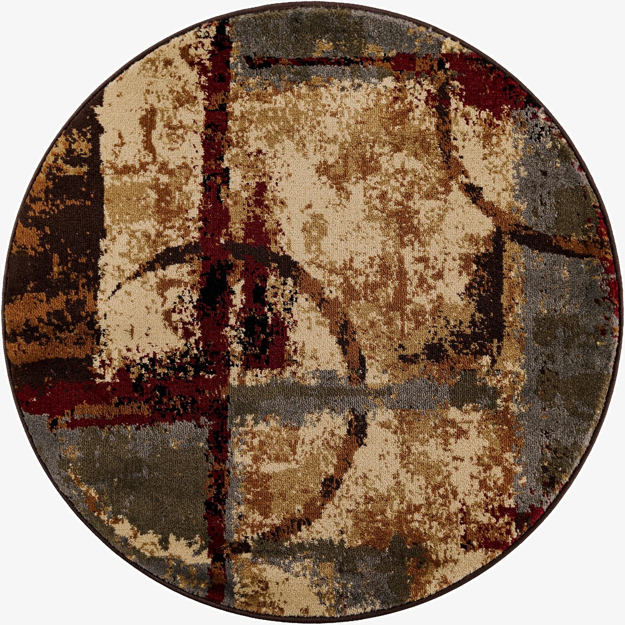 3' x 3' Cafe Round Rug