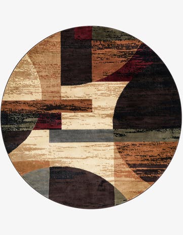 7' x 7' Cafe Round Rug