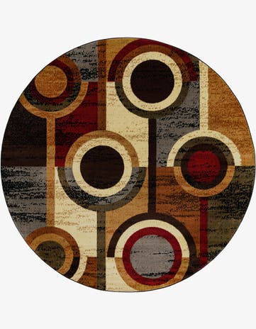 7' x 7' Cafe Round Rug