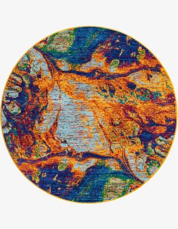 5' 3 x 5' 3 Calypso Round Rug