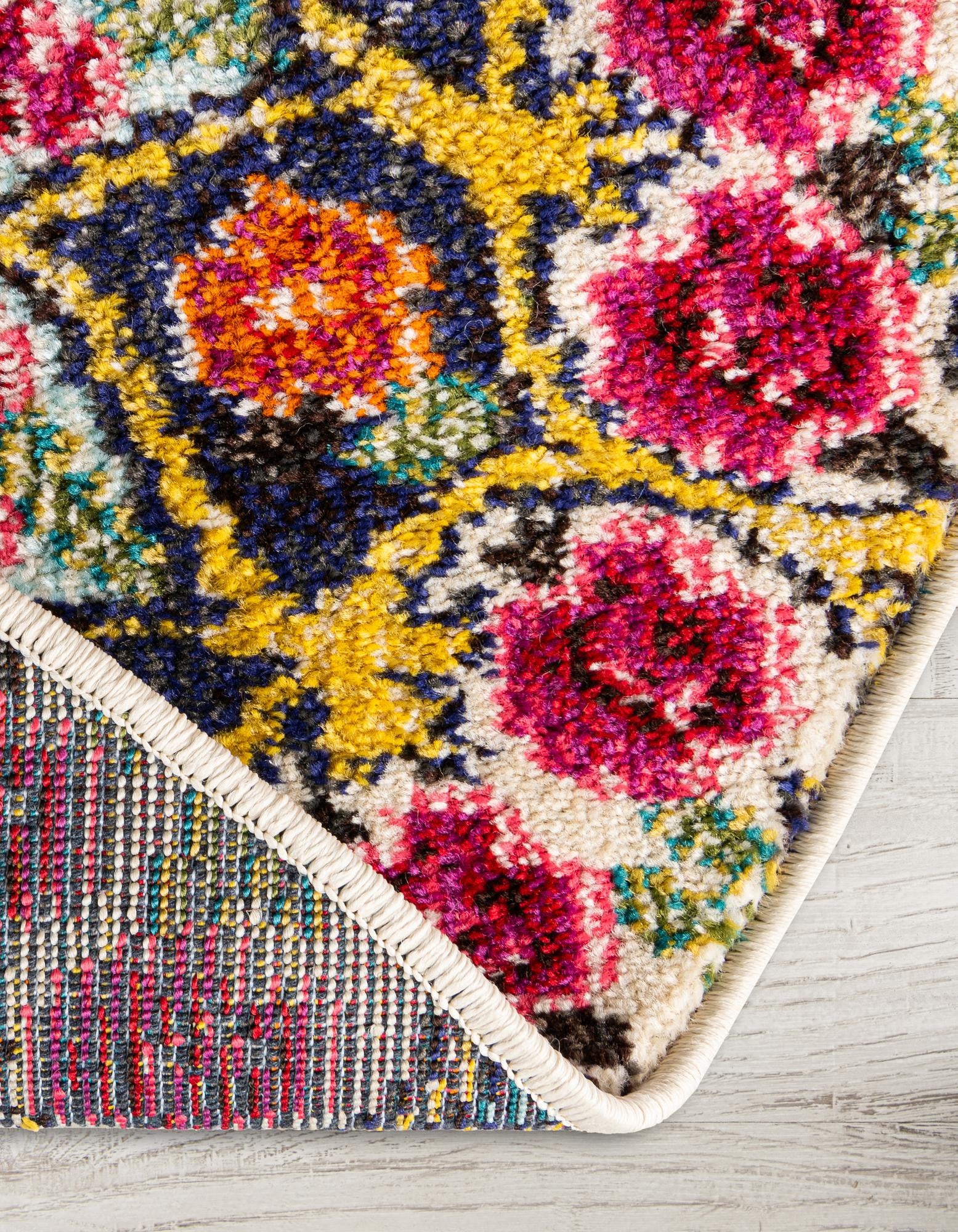 4' x 4' Washable Carnevale Round Rug