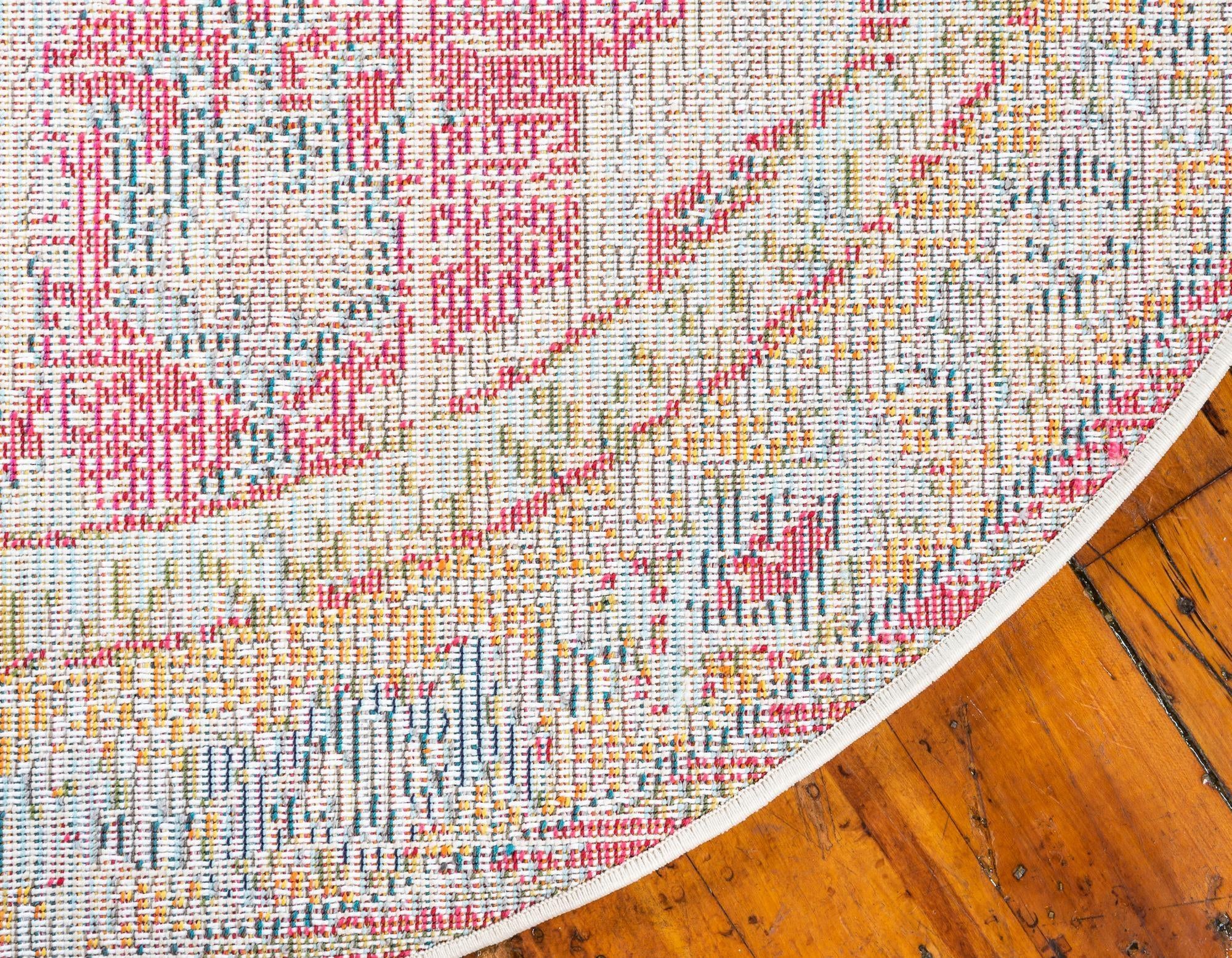 8' x 8' Washable Carnevale Round Rug