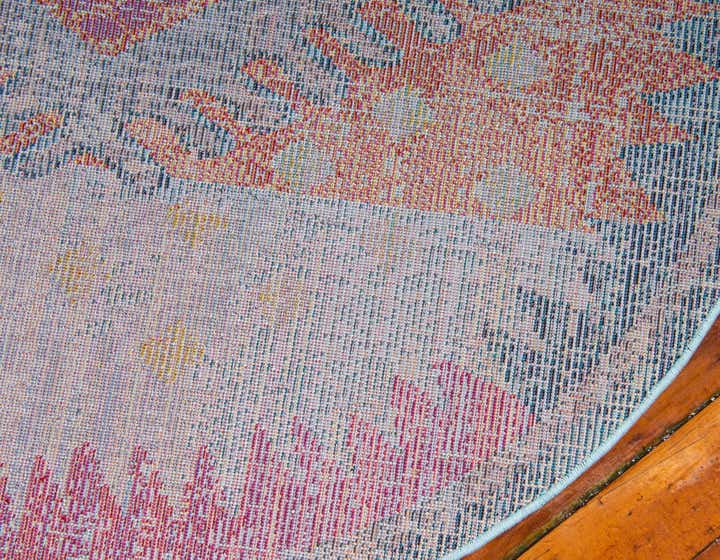 8' x 8' Washable Carnevale Round Rug