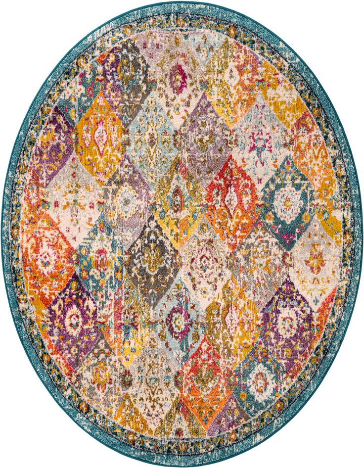 Detail image of 7' x 7' Carrington Round Rug