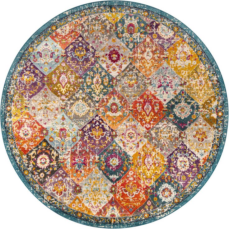 Detail image of 7' 10 x 7' 10 Carrington Round Rug