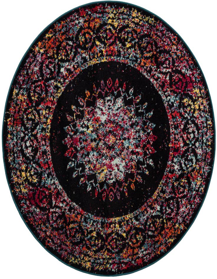 Detail image of 5' 3 x 5' 3 Carrington Round Rug