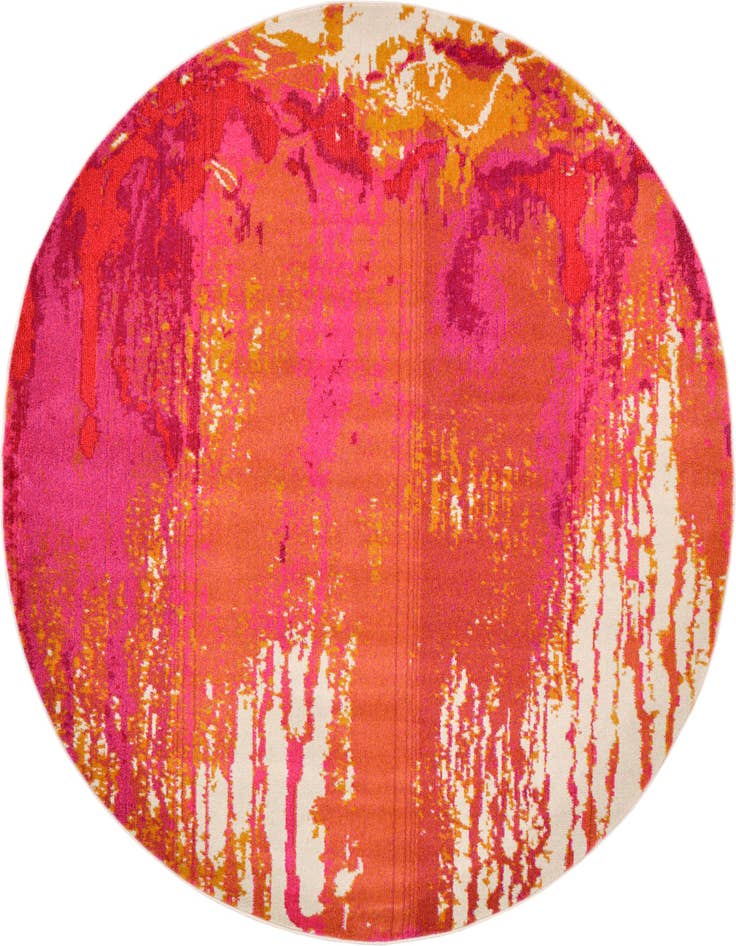 Detail image of 8' x 8' Washable Casablanca Round Rug
