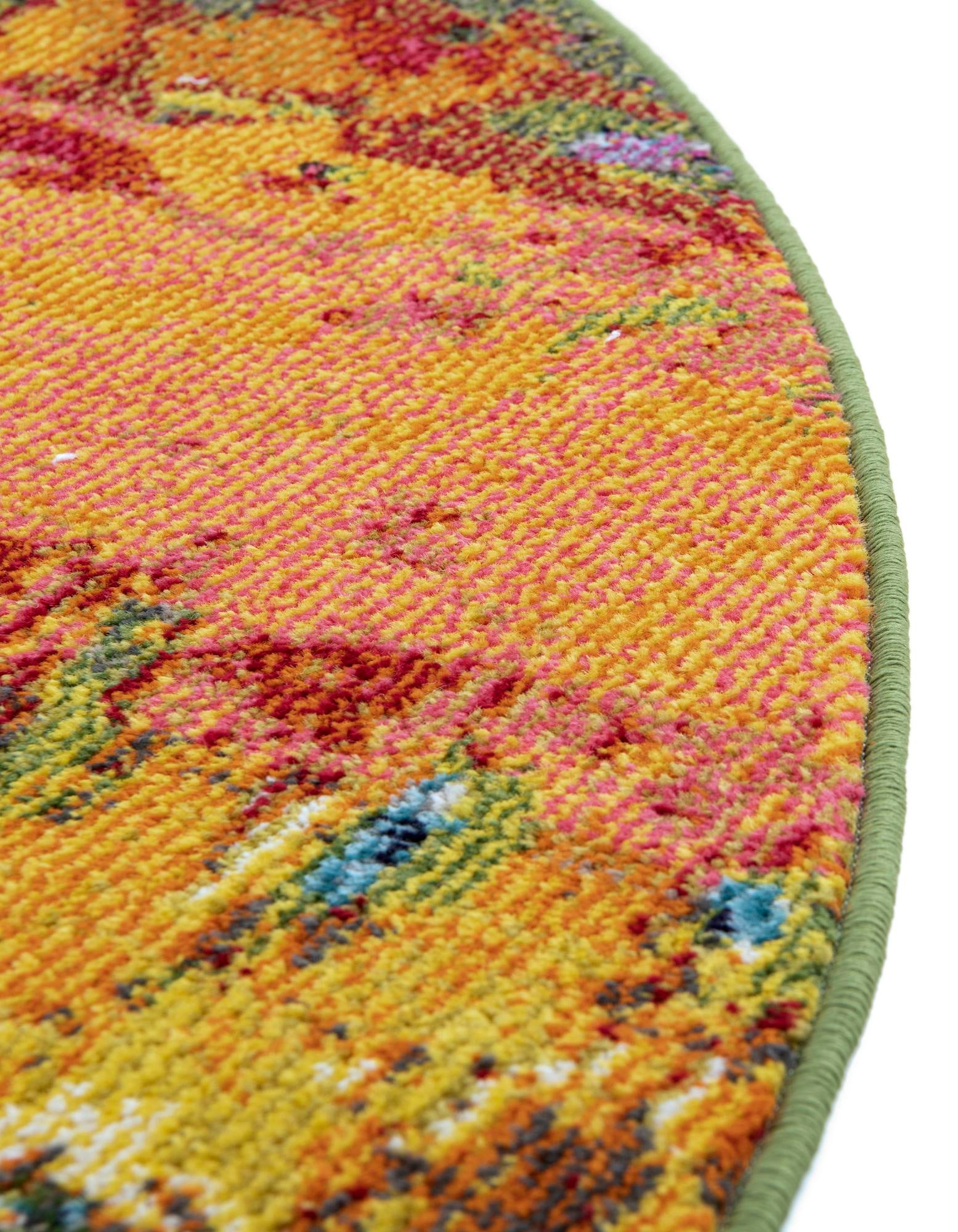 8' x 8' Washable Casablanca Round Rug