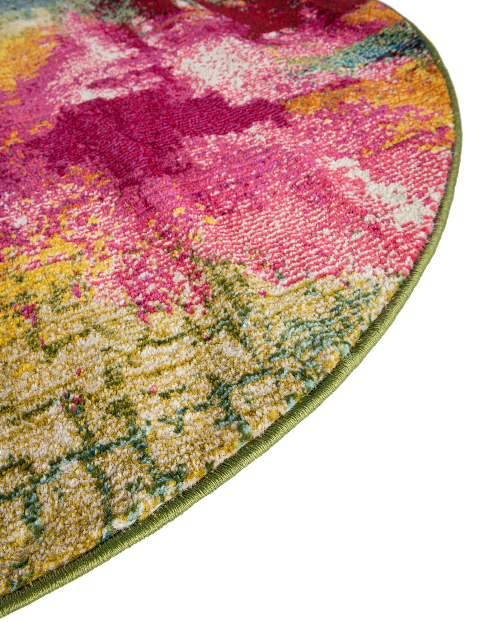 4' x 4' Washable Casablanca Round Rug
