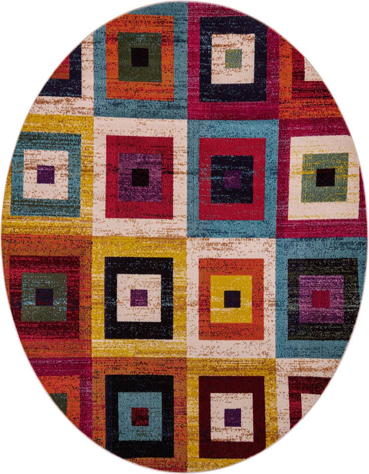 Detail image of 8' x 8' Washable Casablanca Round Rug