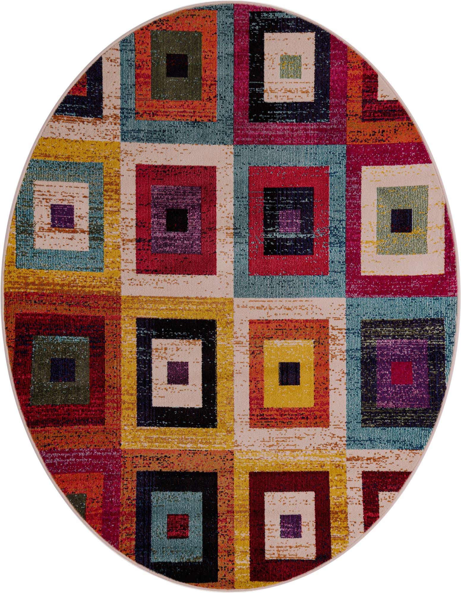 6' x 6' Washable Casablanca Round Rug
