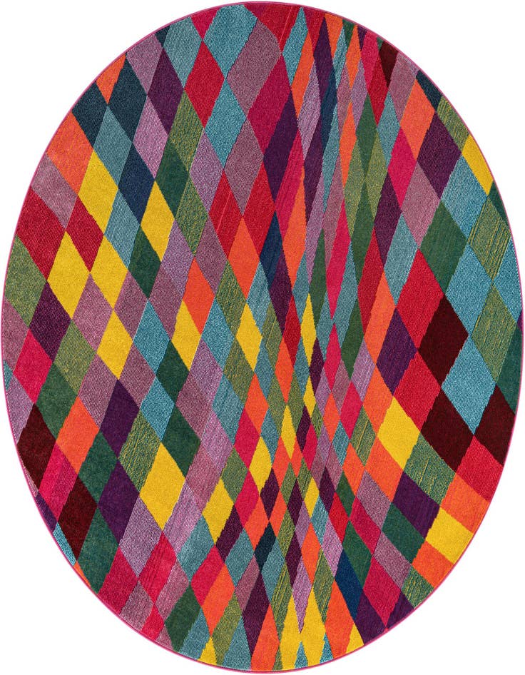 Detail image of 8' x 8' Washable Casablanca Round Rug