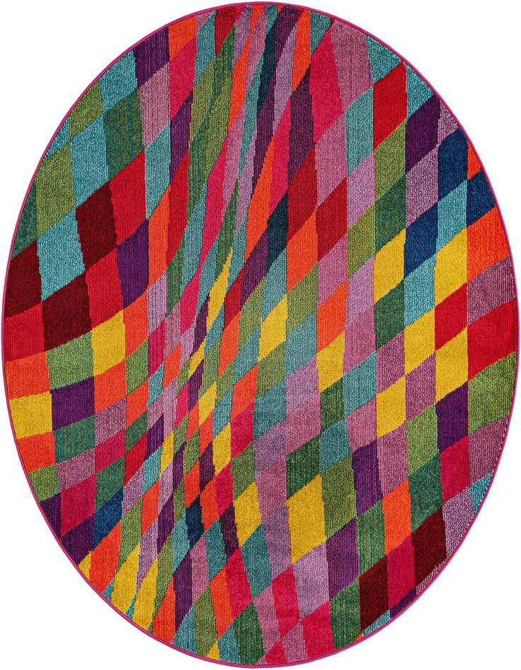 Detail image of 6' x 6' Washable Casablanca Round Rug