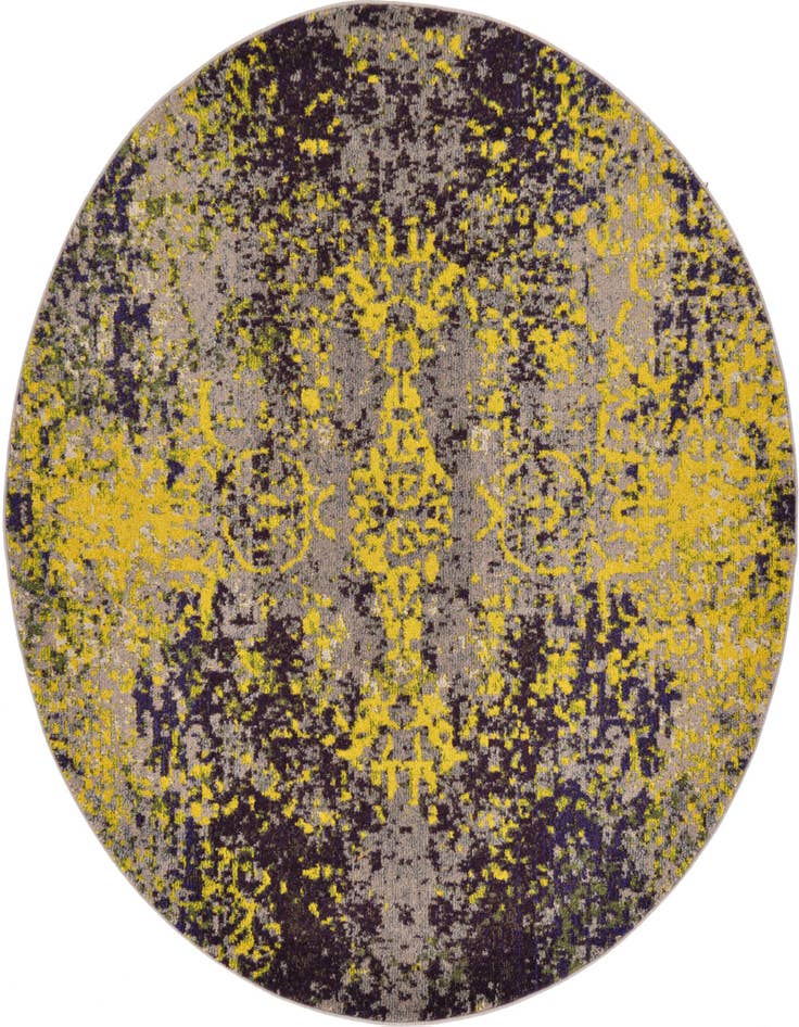 Detail image of 6' x 6' Washable Casablanca Round Rug