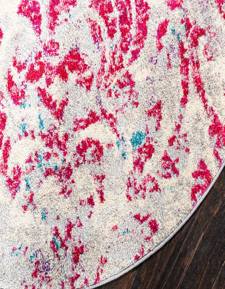 Detail image of 8' x 8'  Washable Casablanca Round Rug