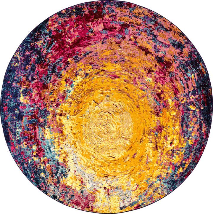 8' x 8' Washable Casablanca Round Rug