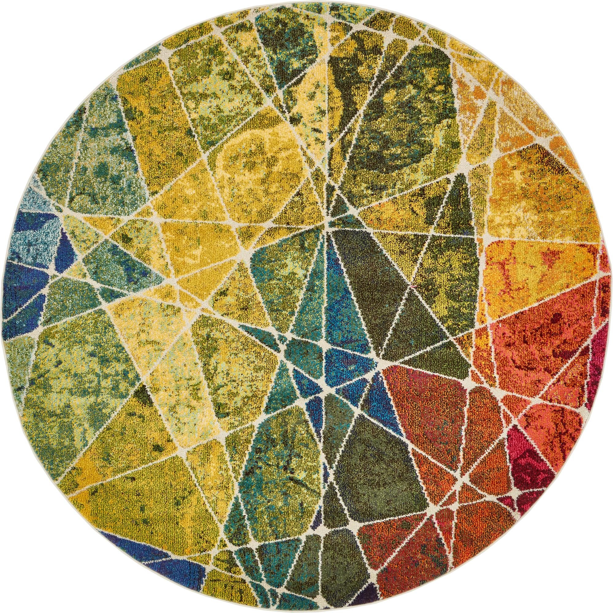 6' x 6' Washable Casablanca Round Rug