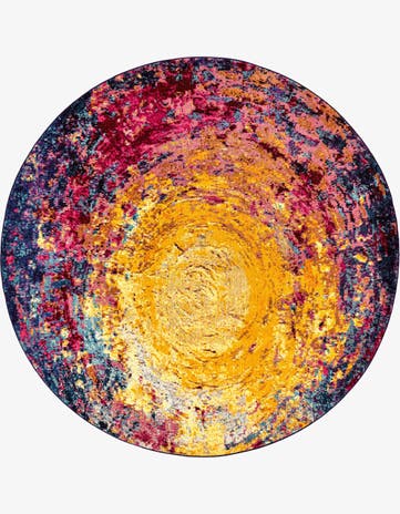 8' x 8' Washable Casablanca Round Rug