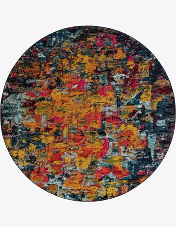 8' x 8' Washable Casablanca Round Rug