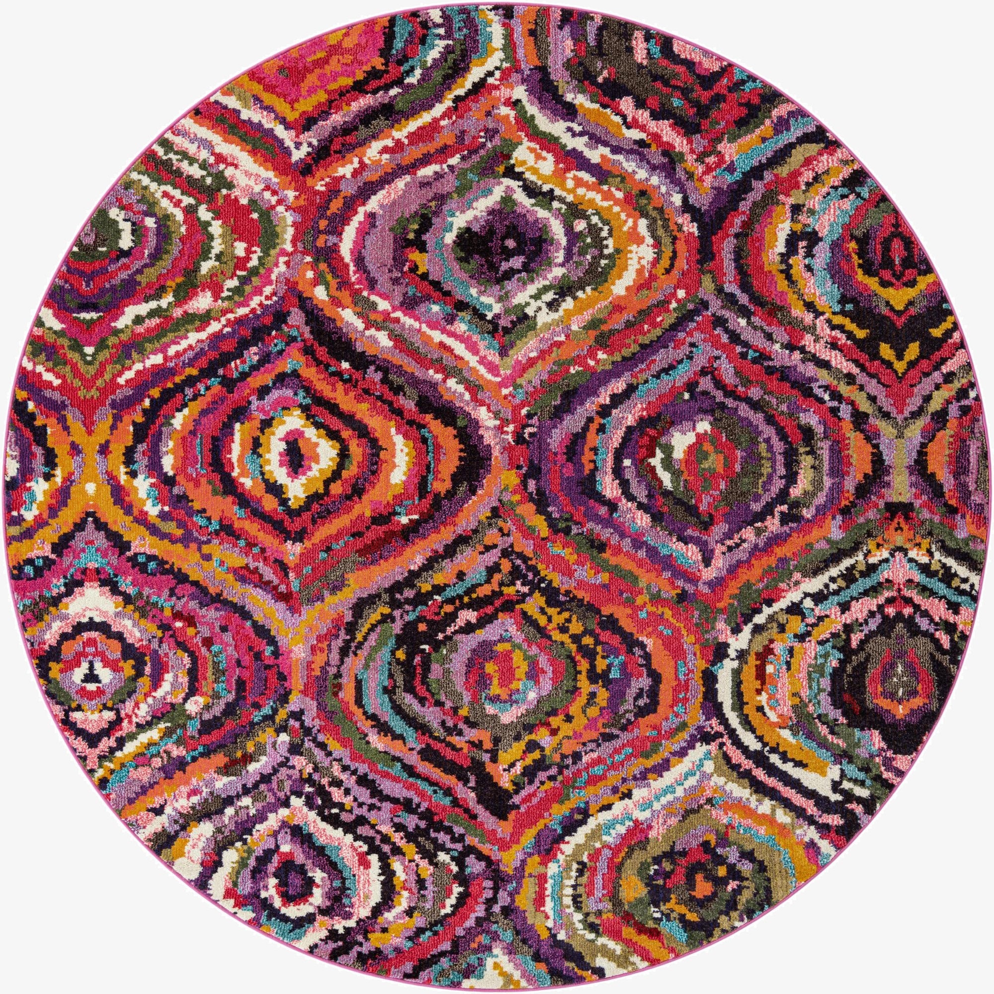 8' x 8'  Washable Casablanca Round Rug