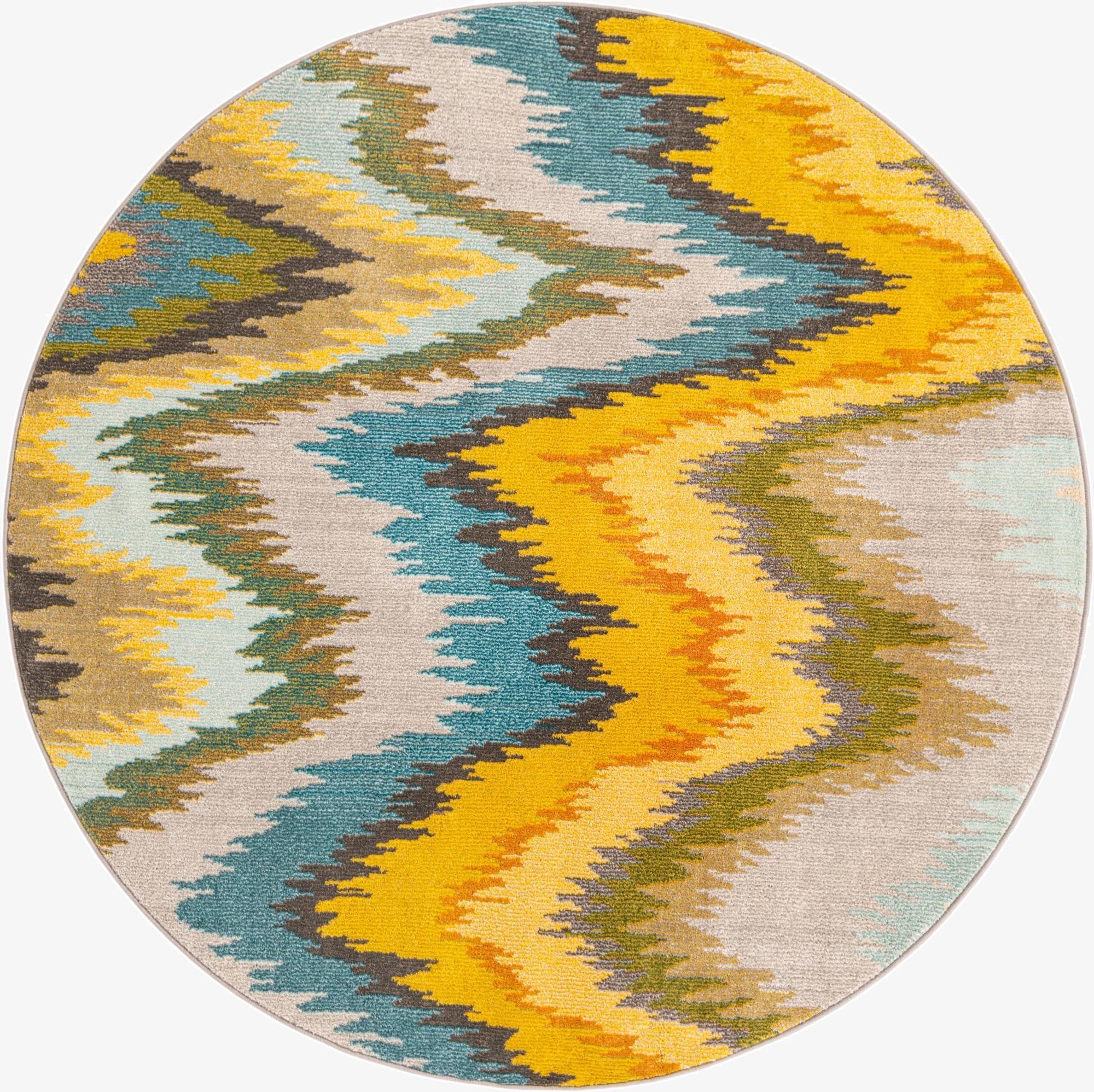 6' x 6'  Washable Casablanca Round Rug