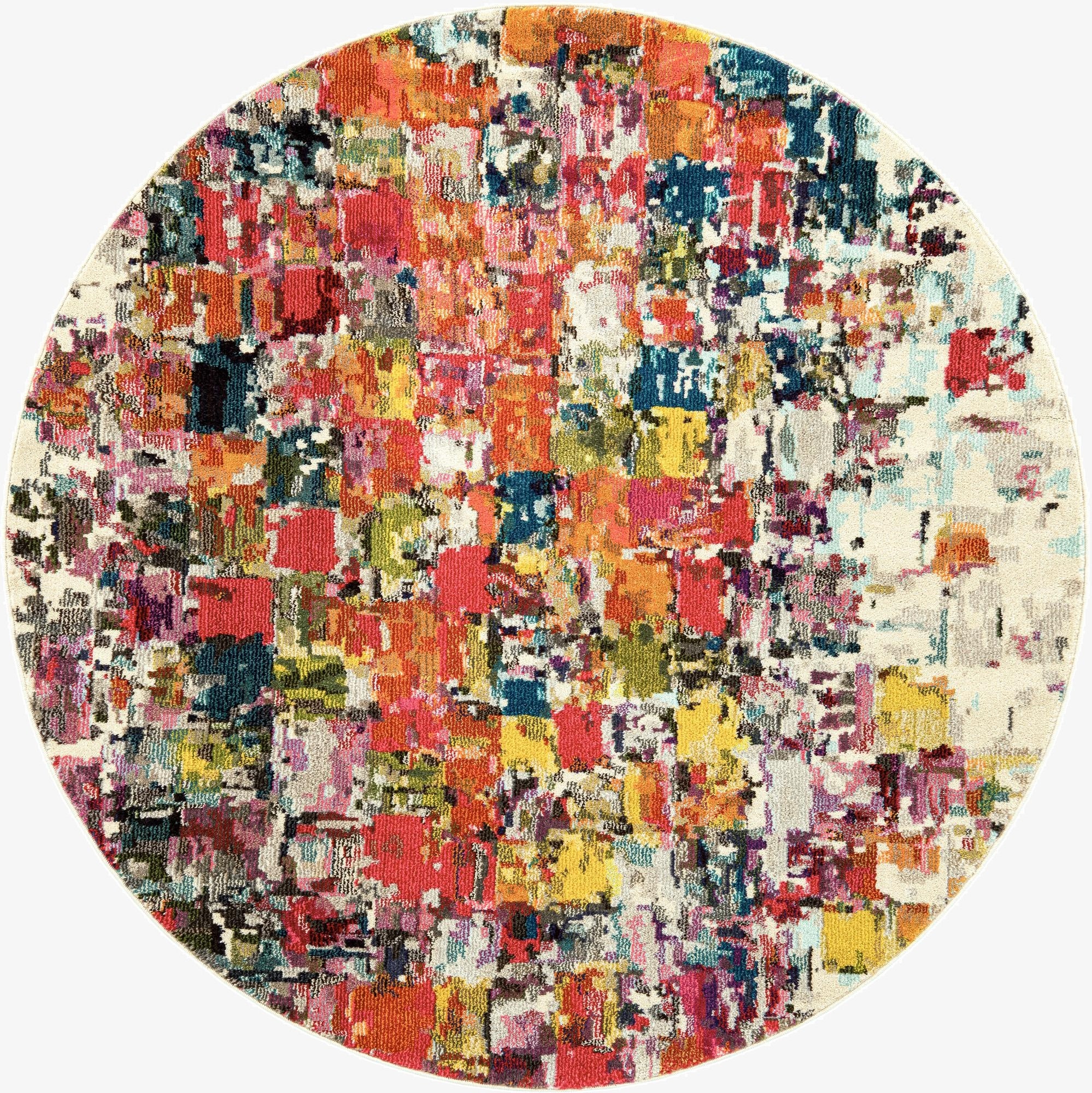 6' x 6'  Washable Casablanca Round Rug