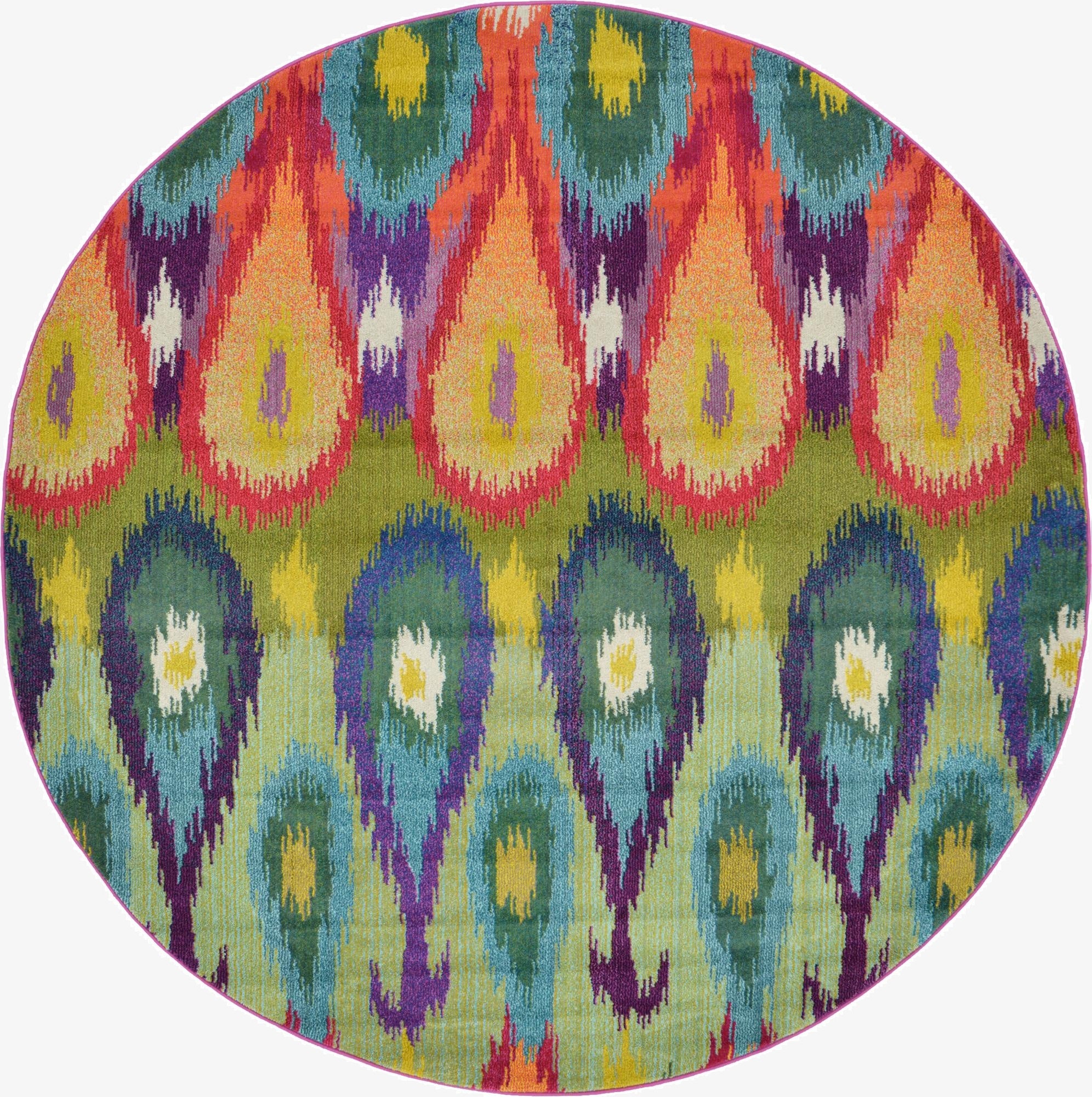 8' x 8'  Washable Casablanca Round Rug
