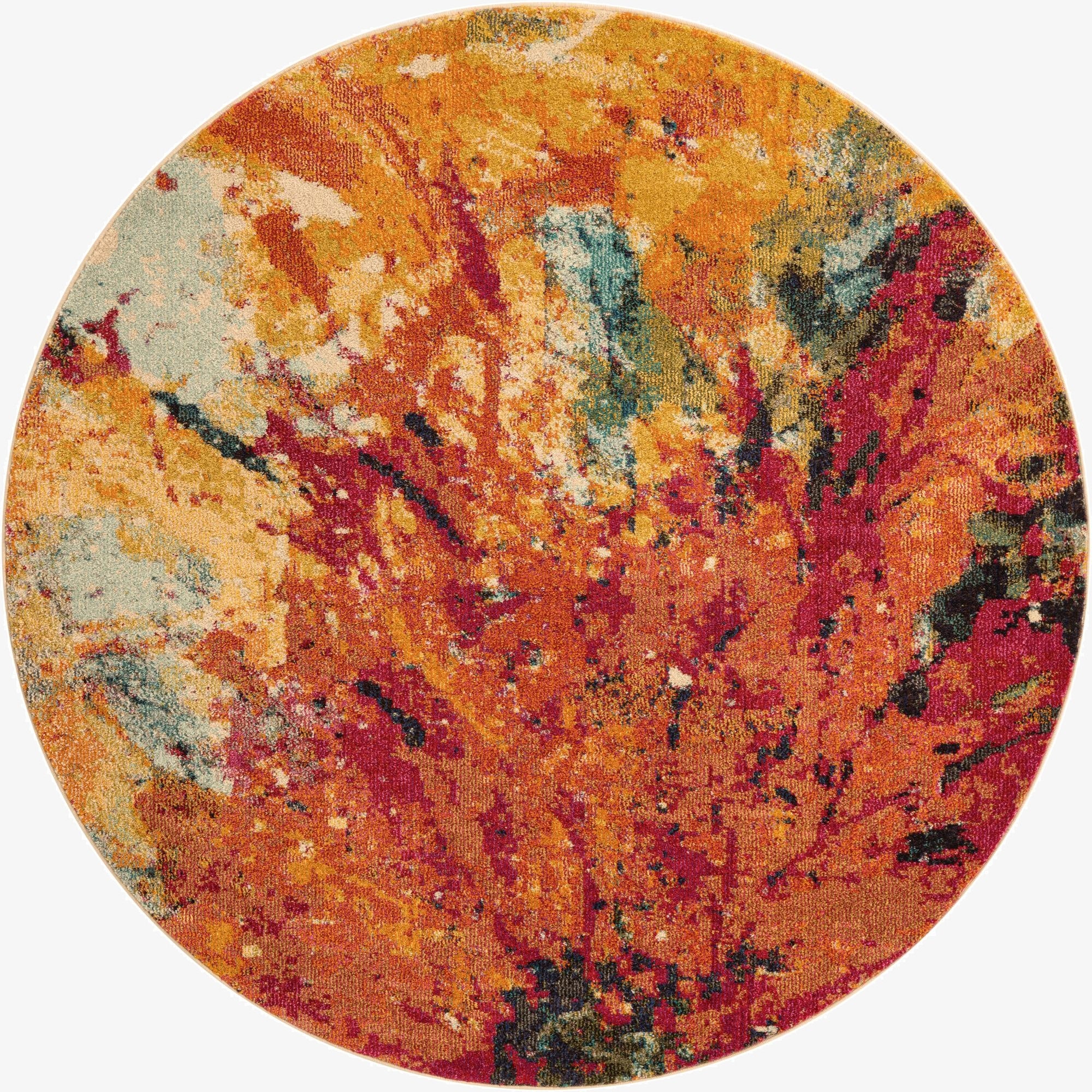 6' x 6'  Washable Casablanca Round Rug