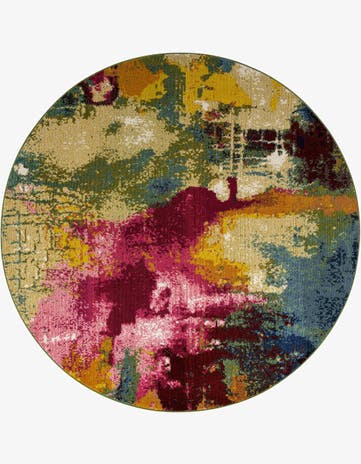 Washable Casablanca Round Rug