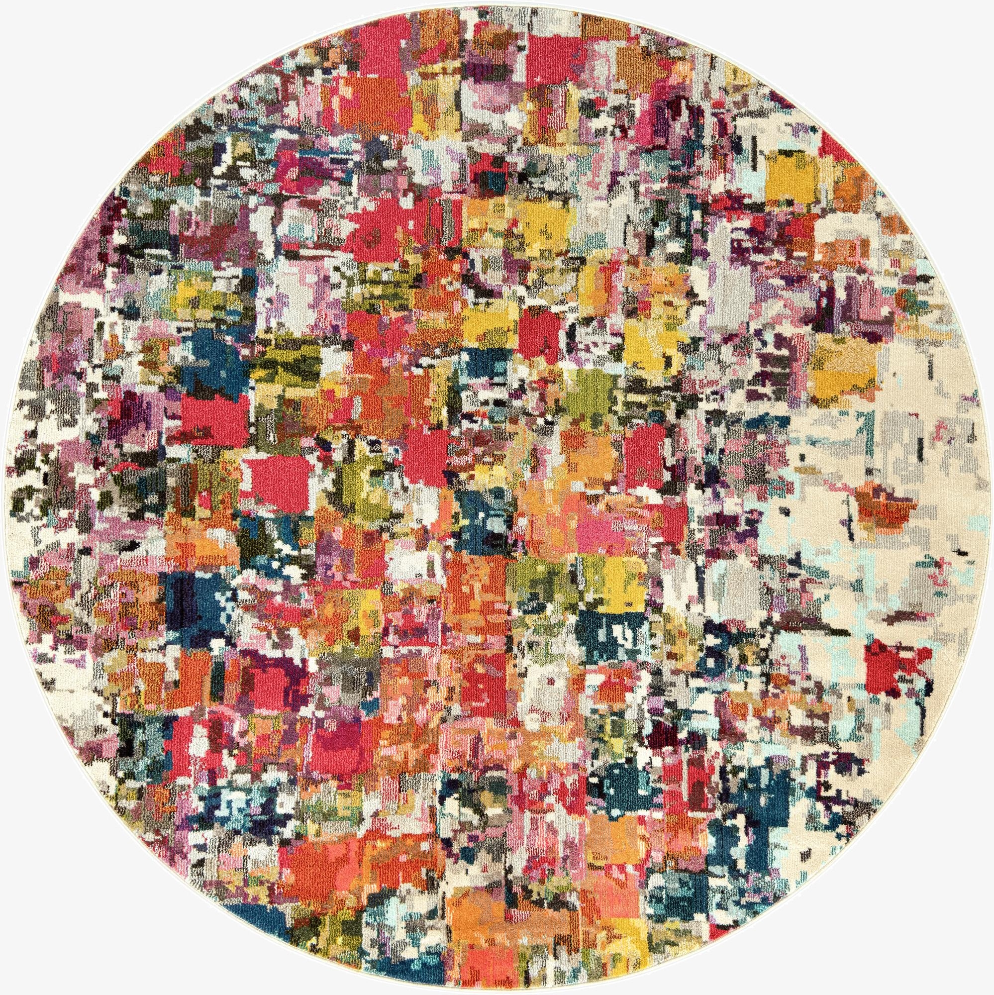 8' x 8'  Washable Casablanca Round Rug