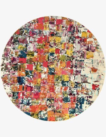 8' x 8' Washable Casablanca Round Rug