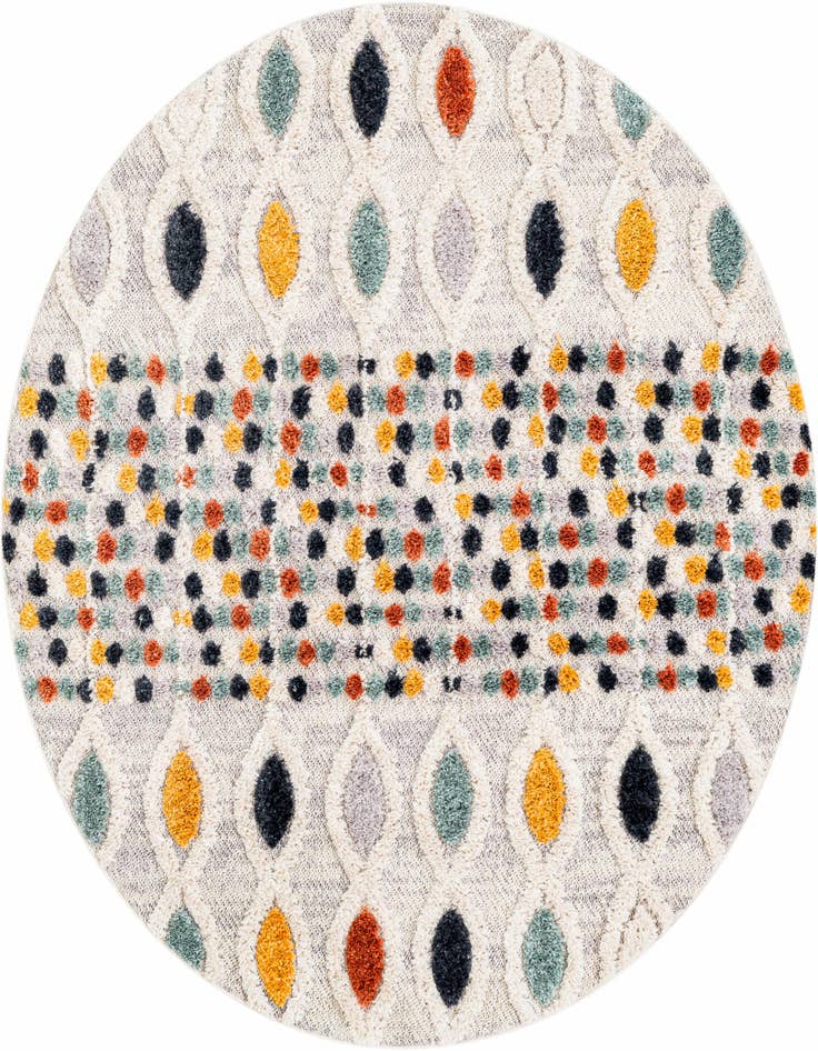 Detail image of 5' 3 x 5' 3 Cherokee Round Rug