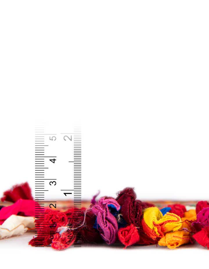 4' 1 x 4' 1 Hand Braided Chindi Jute Round Rug