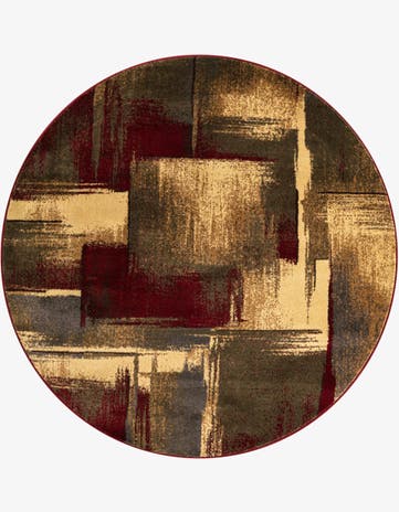 5' 3 x 5' 3 Coffee Shop Round Rug