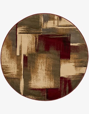 4' x 4' Coffee Shop Round Rug