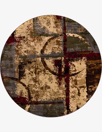 10' x 10' Coffee Shop Round Rug