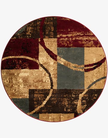 3' x 3' Coffee Shop Round Rug