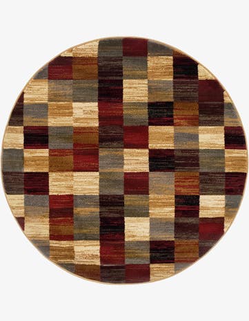 4' x 4' Coffee Shop Round Rug
